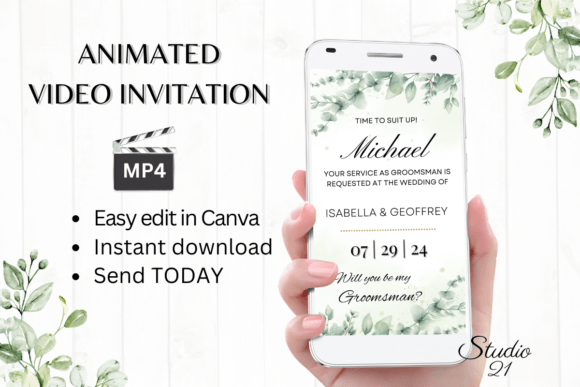 Classic Groomsman Proposal W3402GM: A Digital Solution