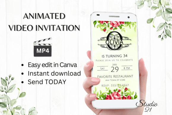 Digital Invitation Monogram Letter O: Style Your Event