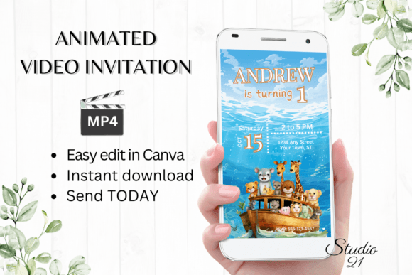 Digital Jungle Birthday Invitation: Animated Templates for Instant Parties