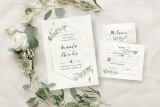 Modern Gold Foliage Wedding Suite: Your Complete Design Toolkit