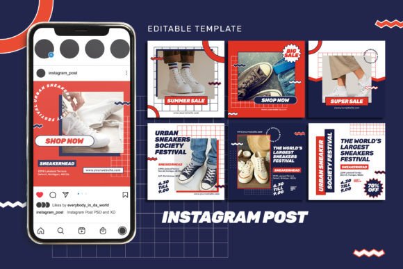 Modernize Your Feed: The Sneakers Store Instagram Post Template