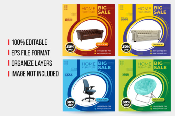 Smart Social Media Banners for Furniture Sales