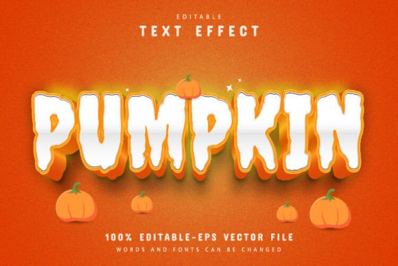 Unleash Autumn Creativity with the Orange Pumpkin 3D Text Effect